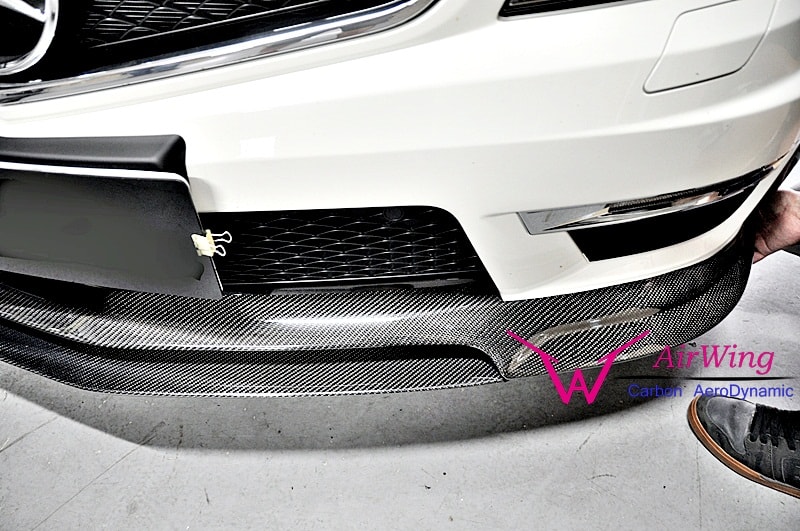 /Mercedes-Benz W204 C63 facelift Revo carbon front lip 2